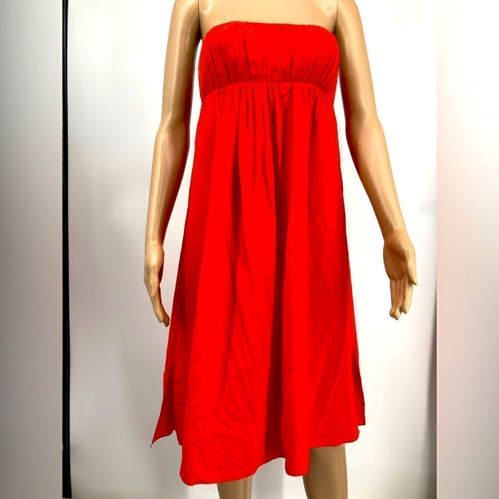 Kay Unger  100% Silk Red Dress Size 2